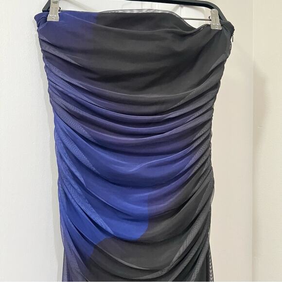 Zara STRAPLESS PRINTED TULLE DRESS Size Extra Large XL - Picture 12 of 16